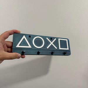 PlayStation-inspired Wall Rack – Dual Function Key Holder & Coat Hanger for Game Rooms
