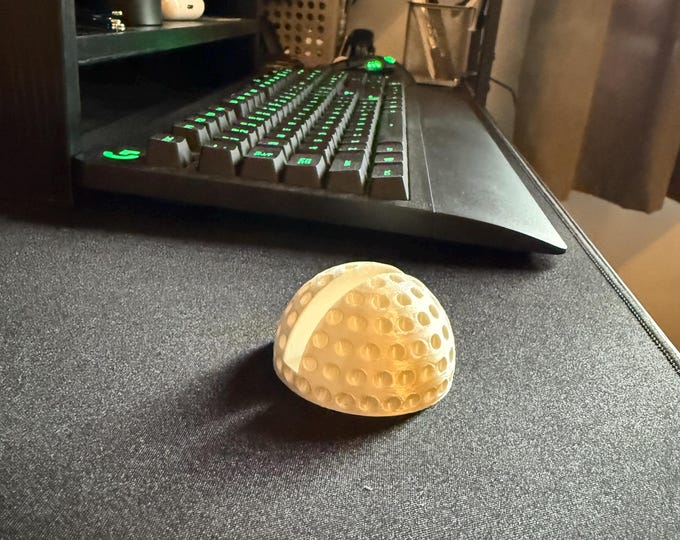 Golf Ball Business Card Holder: Unique Desk Organizer