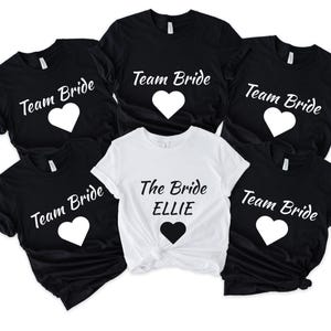Party Shirts, Bride Gift Team Bride Shirt, Hen Party Wedding Party Tshirt, Personalised Hen Party T Shirts, Bridal Party Shirts