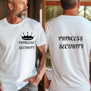 Princess Security Shirt, Back Front Shirt, Disney Princess T-shirt, Security Shirt, Vacation Matching, Disney World