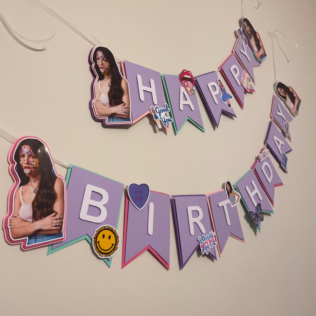 Olivia Rodrigo Banner, Olivia Rodrigo Party Decor - Etsy