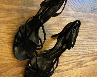 Gorgeous Vintage Strappy Johansen Heels 1949s 1950s