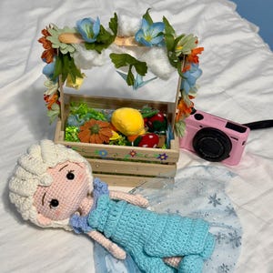 Frost Prinsessa Virkade Dockor - Handgjord Virkad Elsa & Anna Amigurumi Docka - Sagopresent till Flicka - Födelsedagspresent till Flicka - Frost Fan Elsa