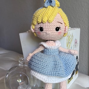 Handmade Crochet Princess Doll – Handmade Amigurumi Princess Toy – Soft Plush Fairytale Gift for Girls, Baby Shower, Birthday Gift