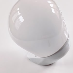 Mid-Century German Wall Lamp in Glass and Ceramic by Wilhelm Wagenfeld for Lindner