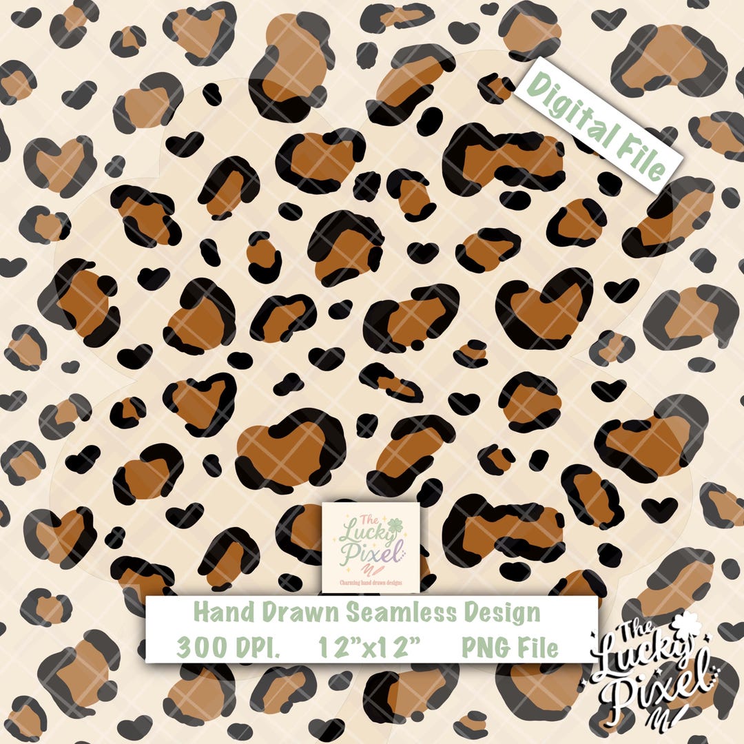 Leopard Spots Seamless Repeating Design | Beige Trending Animal Print ...