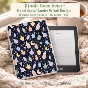 Hexen-Einsatz für Kindle, Kindle Clear Case, Celestial Kristalle und Tränke Ästhetik, Scribe Oasis Papierweiß Colorsoft basic