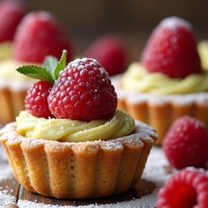 Best Raspberry and Pistachio Mini Tarts Recipe