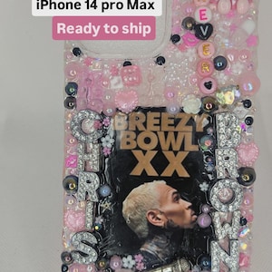 Ready to Ship Chris Brown phone case Breezy Bowl Jersey Breezy Bowl Outfit celebrity Junk Case team Breezy Breezy bowl phone case