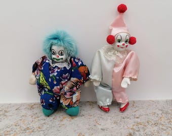 Vintage small Clown, small porcelain clown, clown childre.