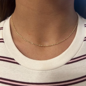 Sterling Silver Necklace, Minimalist Jewelry, Choker Necklace, Dainty Necklace, Stacking Necklace, Women Necklace, Gift For Her