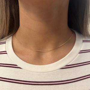 Sterling Silver Necklace, Minimalist Jewelry, Dainty Necklace, Silver Chain, Women Necklace, Choker Necklace, Gift For Her