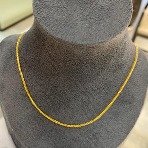 Solid Gold Necklace, Women Necklace, Dainty Gold Necklace, Gold Chain, Necklace For Women, Gift For Her