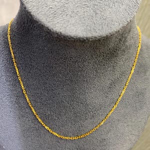 Solid Gold Necklace, Gold Chain, Women Necklace, Gold Jewelry, Dainty Gold Necklace, Gift For Her, Necklace For Women