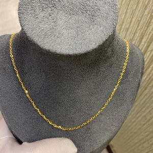 Solid Gold Necklace, Gold Chain, Necklace For Women, Gold Jewelry, Gift For Her, Dainty Gold Necklace, Women Necklace