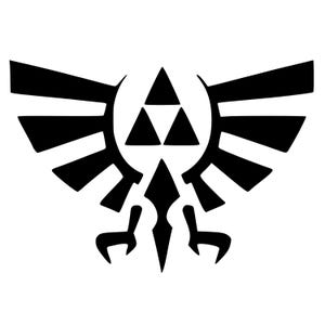 Triforce SVG PNG | Legend of Zelda Crest Cut File | Hylian Symbol for Cricut, Vinyl, Decals, Stickers, Gamer Gifts