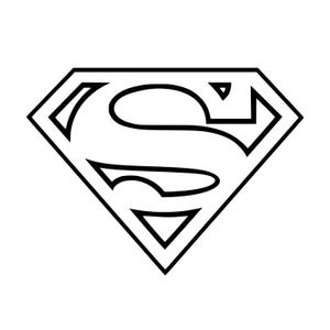 SVG - スーパーマンシンボル - デジタルファイル - クリカットファイル - カッティングファイル