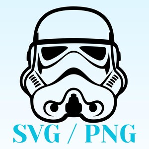 SVG / PNG Stormtrooper Helm - Digitale Datei- Cricut, Adobe, Silhouette Studio etc.