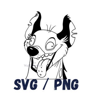 SVG/PNG - El Rey León: Ed La Hiena (Pack de dos) - Descarga digital - Archivo de corte