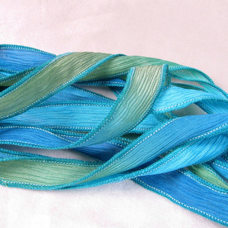 42 Silk Wrist Wrap Ribbon Hand Dyed Silk Ribbon Wholesale Etsy