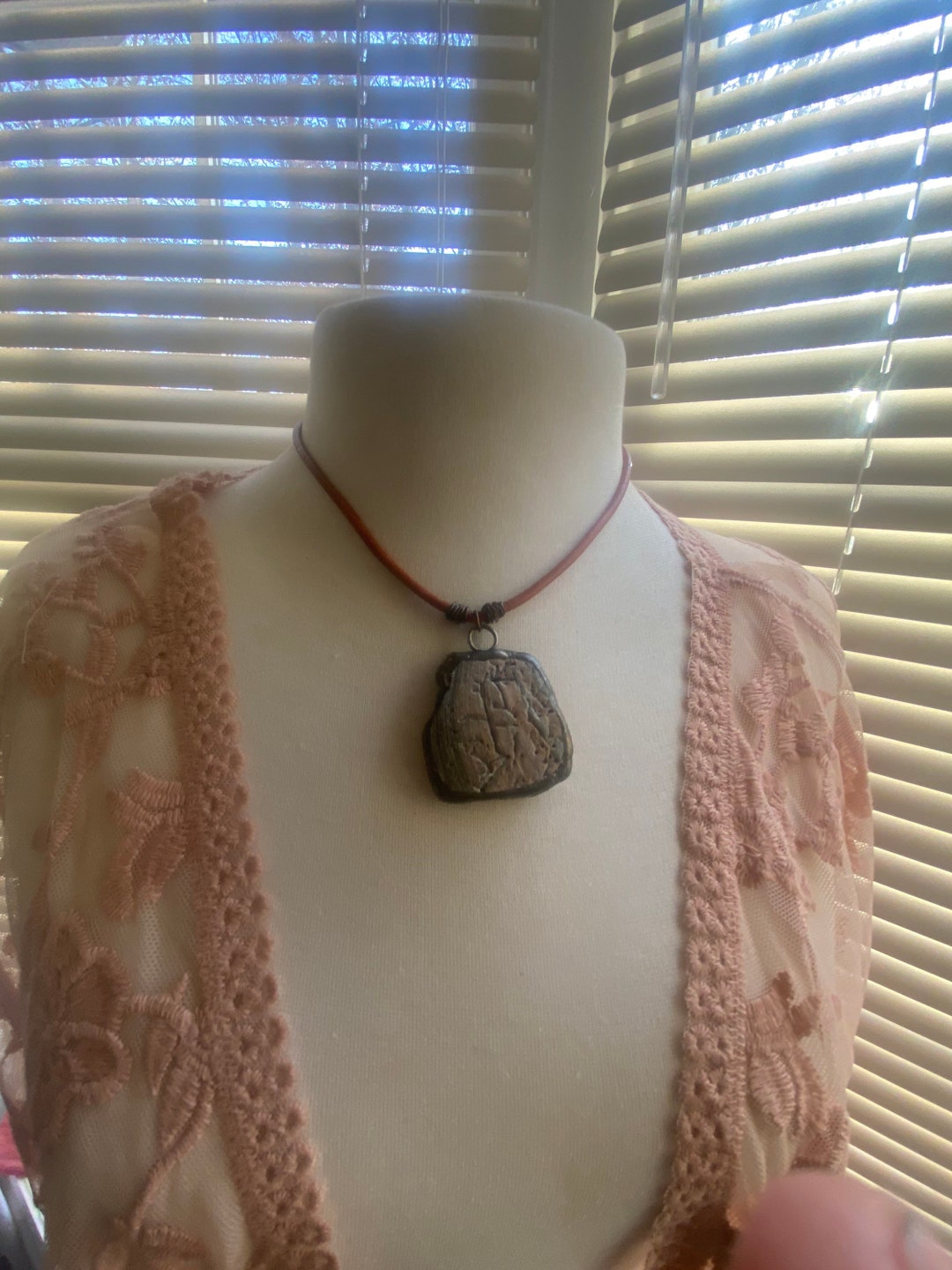 Tumbled Fossilized Sea Shell Soldered Necklace/sea Shell - Etsy