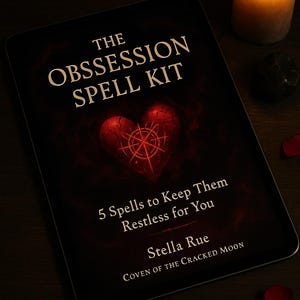 Besatthetsmagisk Grimoire | Häxkonstformler för begär och attraktion (digital PDF)