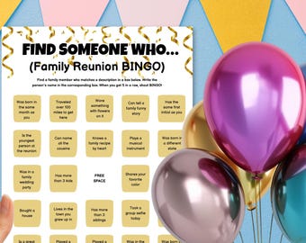 Jogos para Reunião de Família, Noite de Jogos de Bingo, Atividade para Reunir a Família, Jogos Divertidos, Download Digital de Modelos de Perguntas e Respostas, Jogos para Imprimir