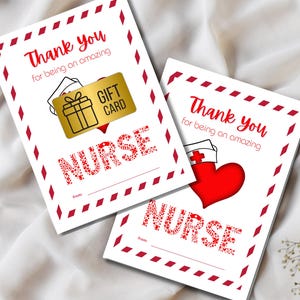 Nurse Appreciation Gift Card Holder, Nurses Week, School Nurse, Thank you Gift for Nurse