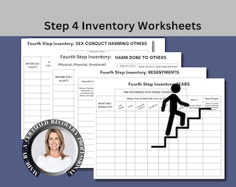 Planilhas de inventário da Etapa 4, Planilha de autoajuda para recuperação de dependência, Programa de 12 etapas AA NA, Download SUD