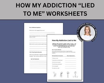 Pacote de Planilhas para Recuperação de Vícios: Rastreador de Sobriedade Digital, Recurso Imprimível, Ferramenta Terapêutica, Guia de Reflexão, Modelo de Diário Pessoal, Cura