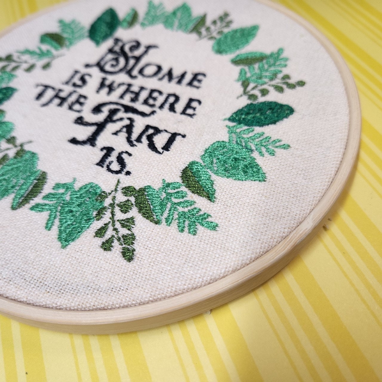 Home is Where the Fart Is Fart Art Funny Embroidery Hoop Etsy Canada