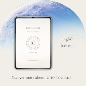 Personalized Birth Chart • Custom Astrology Natal Chart PDF • Zodiac Wheel Reading • Digital Horoscope Gift • Astrology Report