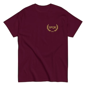 SPQR Lorbeerkranz T-Shirt: Roman Empire Graphic Tee