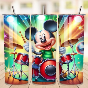 Mickey Mouse tumbler design, 20 oz skinny tumbler design, sublimation image, tumbler wrap, Mickey Mouse cup, Mickey Mouse sublimation