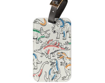 Etiqueta de equipaje Dino Party / Accesorios de viaje para la familia
