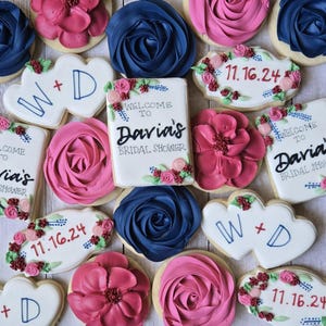 Bridal Shower Sugar Cookies – Custom Decorated Wedding Cookies – Engagement Party Favors – Bride to Be Cookies – Made to Order Treats