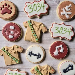 Girl Scout Birthday Cookies | Scout Party Sugar Cookies | Troop Celebration Favors | Custom Girl Scout Cookie Set