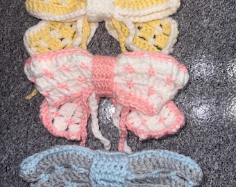 Crochet Bow Hair Clip| Handmade Hair Accessory| Bows