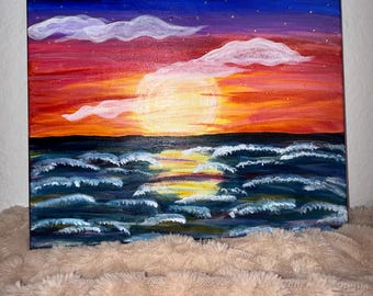Ocean sunset wall decor
