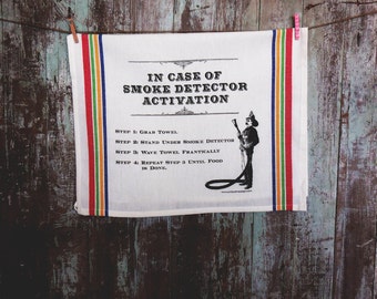 Geschirrtuch Küche auf Feuer stellen