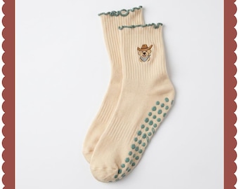 The Golden Dog Grip Sock
