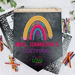 Teacher Appreciation Gift, Personalized Teacher Gifts, End of Year Gift for Teacher, Back To School Gift, Classroom Decor, Teacher Name Sign
