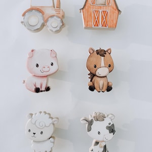 Farm, Farm Animals, Farm Nursery, Wall Hook, Coat Hook, Barn, Tractor Decor, Bathroom Hooks, Decorative Hooks, Hooks for Wall, Wood Hooks