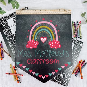 Teacher Appreciation Gift, Personalized Teacher Gifts, End of Year Gift for Teacher, Back To School Gift, Classroom Decor, Teacher Name Sign