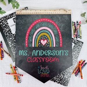 Teacher Appreciation Gift, Personalized Teacher Gifts, End of Year Gift for Teacher, Back To School Gift, Classroom Decor, Teacher Name Sign