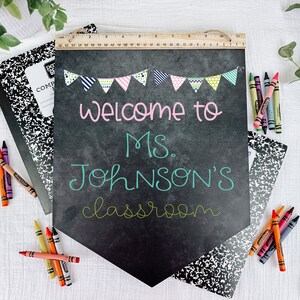 Teacher Appreciation Gift, Personalized Teacher Gifts, End of Year Gift for Teacher, Back To School Gift, Classroom Decor, Teacher Name Sign