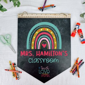 Teacher Appreciation Gift, Personalized Teacher Gifts, End of Year Gift for Teacher, Back To School Gift, Classroom Decor, Teacher Name Sign