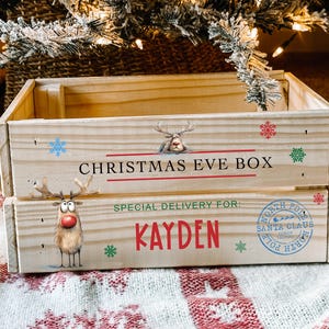 Christmas Eve Boxes, Kids Christmas Gift, Christmas Gift Box, Christmas Eve Gift, Personalized Box, Christmas Kids, Christmas Eve, Gift Box