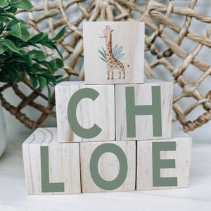 Safari Nursery Decor, Personalized Baby Gift, Baby Shower Gift, New Baby Gift, Nursery Decor, Lion, Giraffe, Elephant, Tiger, Jungle, Safari