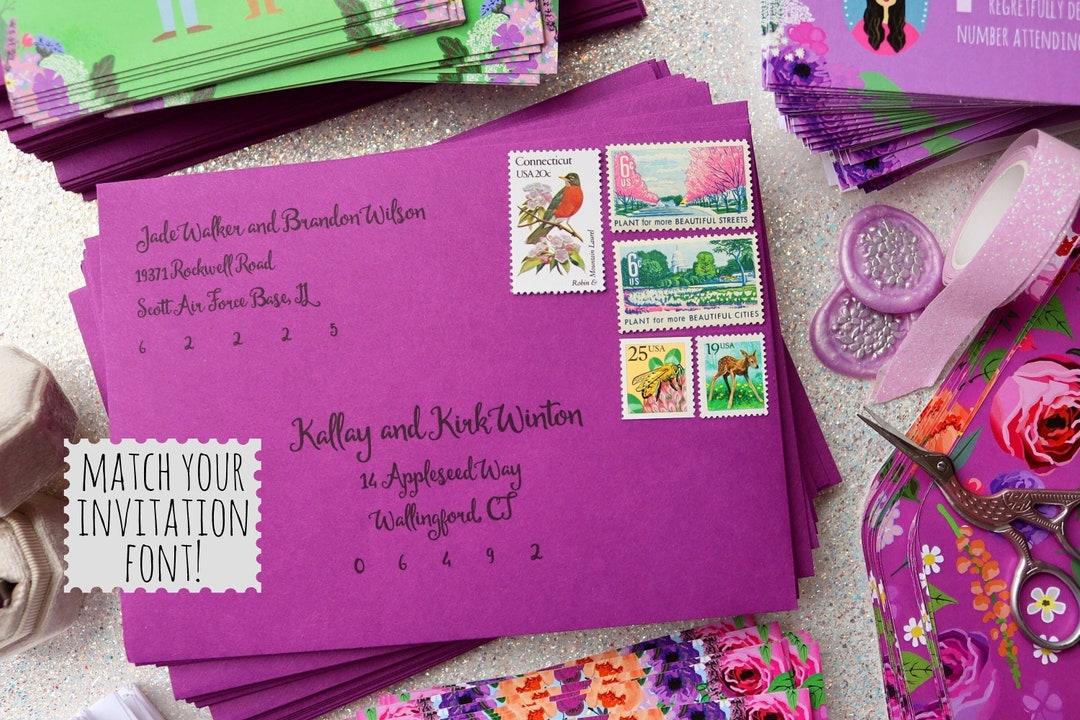 Basic Addressed Envelopes Printed Envelopes Main Envelopes Etsy.de